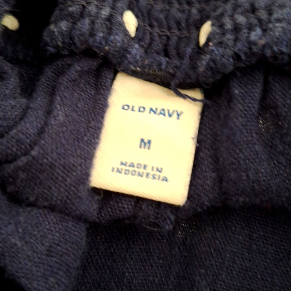 Jumpsuit, Linen, Opeb Back, Navy Polk-a-Dot, sz 8, NWOT - Picture 11 of 12